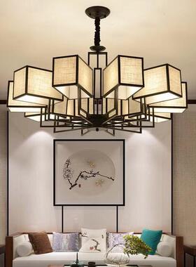 新中式吊灯客厅复灯国风大气楼书房灯茶中创意仿古别墅式楼大YMN9