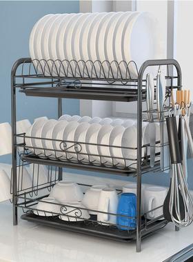 碗架沥水0zmi+O2f架碗单层厨房置架家物用放碗架晾架碗柜碟架子碗