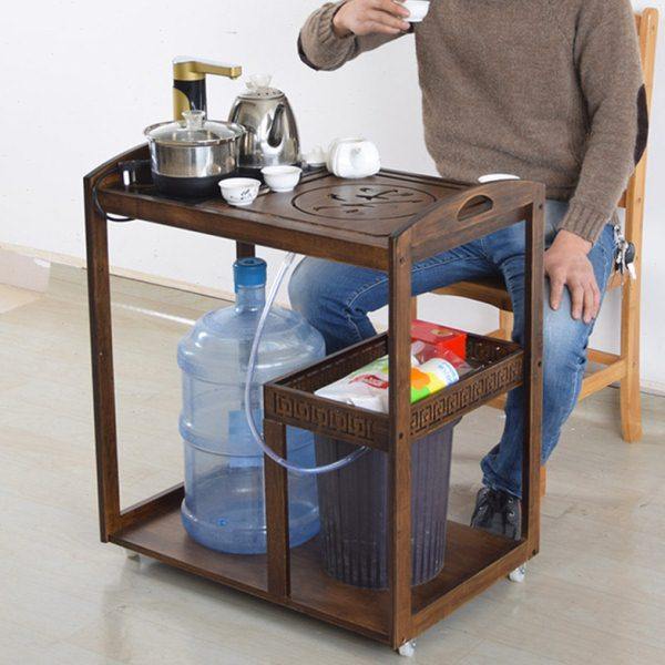 楠竹仿古茶盘可移动茶车茶水架实木家用竹制电磁炉小型茶桌置物柜,住宅家具,茶几,淘宝优惠券,粉丝福利购,淘宝优惠卷