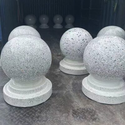 路障阻车防撞石球广场圆球学校阻车石头挡路石柱花岗岩大理石墩子
