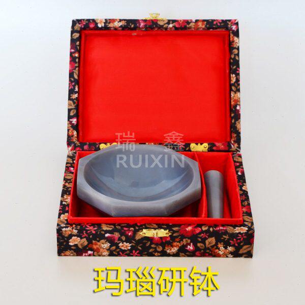 实验室玛瑙研钵 耐磨乳钵研磨棒内径50 60 70 80 90 100 120mm