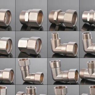 1寸铜活接三通内外丝直接弯头DN25 32转6分转4分变径异径水泵接头