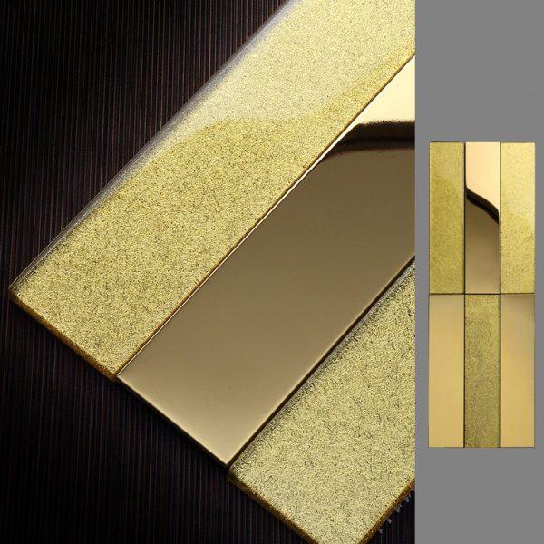 金色金属玻璃马赛克瓷砖背景墙玄关餐厅KTV吧台条形长条网红墙砖,家装主材,马赛克,淘宝优惠券,粉丝福利购,淘宝优惠卷