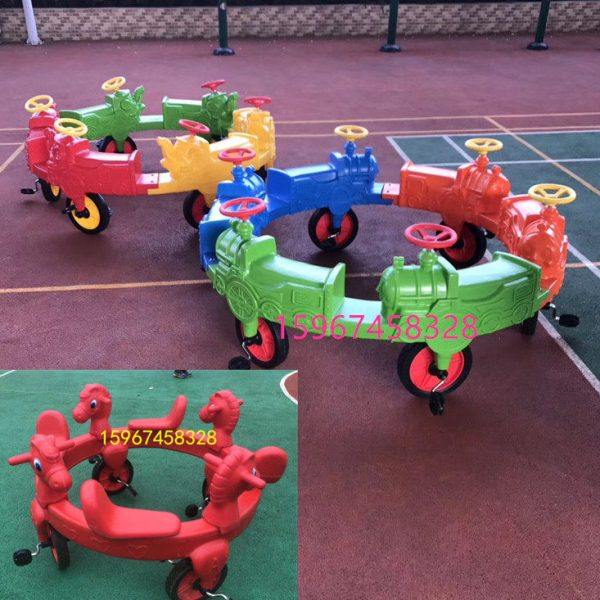 幼儿园动物转椅四人六人旋转踩踏自行车塑料脚踏童车幼教多人转车,电动车/配件/交通工具,电动车挡风被,淘宝优惠券,粉丝福利购,淘宝优惠卷