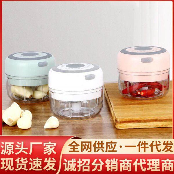 家用切菜电动蒜泥机蒜泥器打蒜蓉捣蒜器婴儿迷你料理机宝宝辅食机