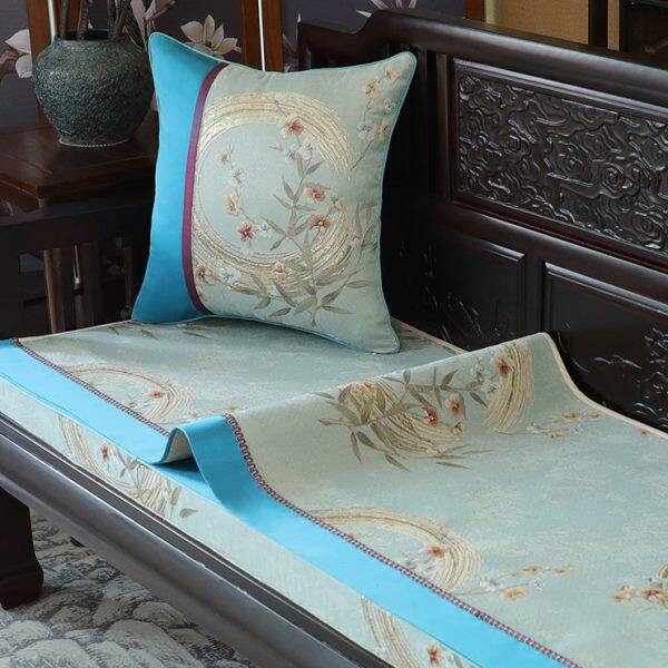 高档新中式沙发垫 套罩盖巾红实木座垫简约123垫子定制可水洗四季