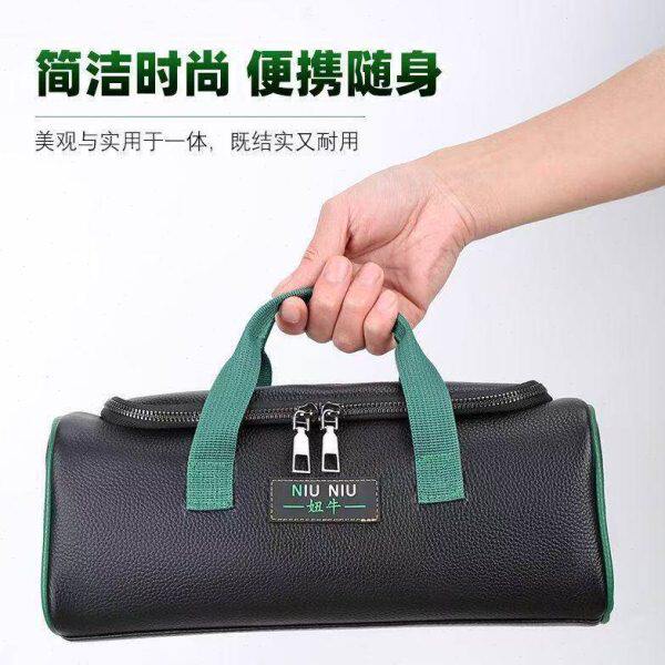 工具包真牛皮工收纳具小型电工头层牛皮加厚手提多功能收纳袋可携