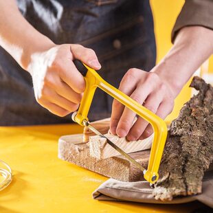 15厘米钢锯条6寸小锯弓150mm小锯条手用钢锯条铝合金锯架锯弓