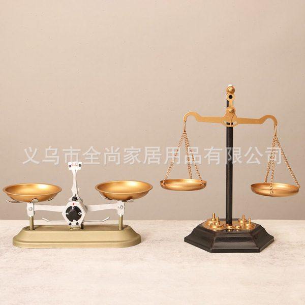 复古怀旧老式手工铁艺天平工艺秤店铺橱窗玄关装饰品摆件创意桌面,饰品/流行首饰/时尚饰品新,摆件,淘宝优惠券,粉丝福利购,淘宝优惠卷