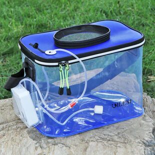 钓鱼桶活鱼桶加厚透明装鱼桶eva折叠便携式桶户外打水桶防水