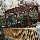 六角凉亭 重庆防腐木花架廊架防腐木葡萄架凉亭 四角凉亭 八角凉