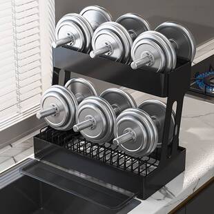 厨房碗碟架沥水架多功能台面双层置物架收纳架家用水池旁放碗架子