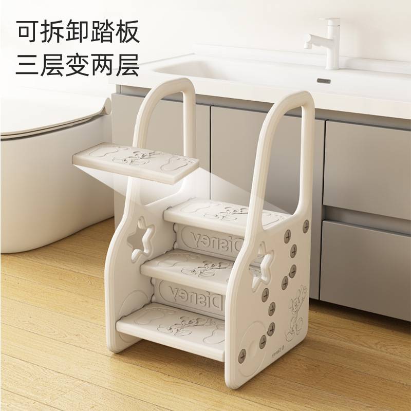 宝宝踩脚凳儿童洗脸台阶凳洗手梯小孩洗漱台踩凳脚踏卫生间垫脚凳