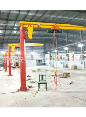 220伏家用独臂吊电动小型1吨2吨0.5T3t定柱式旋臂吊行走旋转吊车