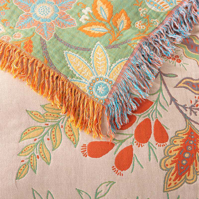 纯棉纱布毛巾被纯棉夏季盖毯毛毯铺床全棉沙发毯办公午睡多功能毯