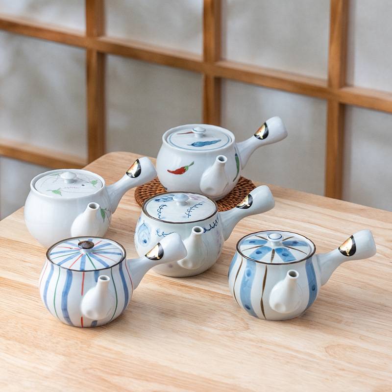 2024新款美浓烧日式进口茶水分离耐高温煮茶侧把泡茶壶下午茶茶具