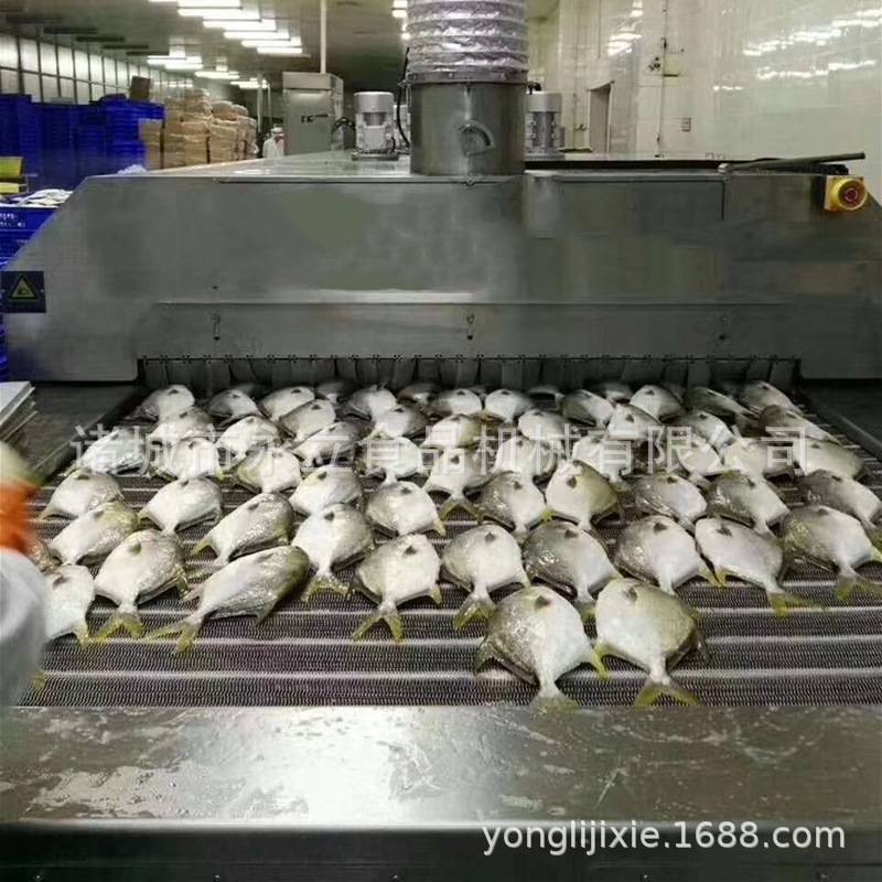 澳龙液氮速冻机 隧道式液氮制冷设备 大龙虾快速冷冻机