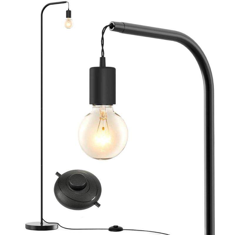 卧室落地灯美式复古工业立式阅读灯酒店客房亚马逊新款客厅落地灯