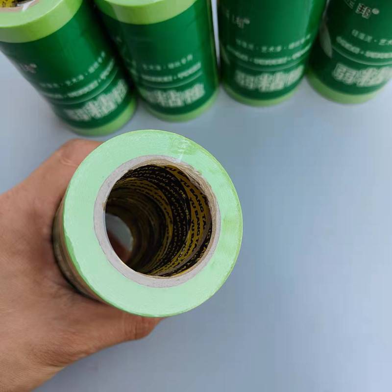 弱粘和纸胶带硅藻泥艺术漆水漆用不留痕迹不伤墙面低粘分色纸绿色