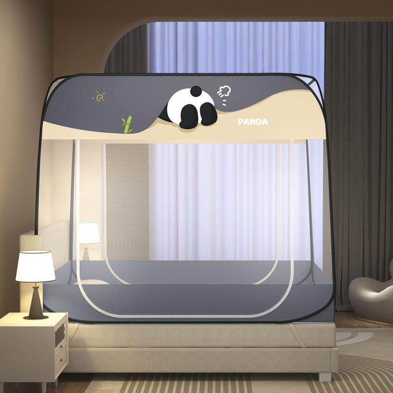 防尘顶蚊帐家用卧室懒人全罩式1.8米免安装全底加密儿童无需支架