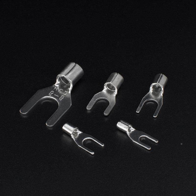 CJ裸端H子SNB2接-4S/M/LSNB2-4S紫0.7厚100铜0个冷压叉形线头线耳