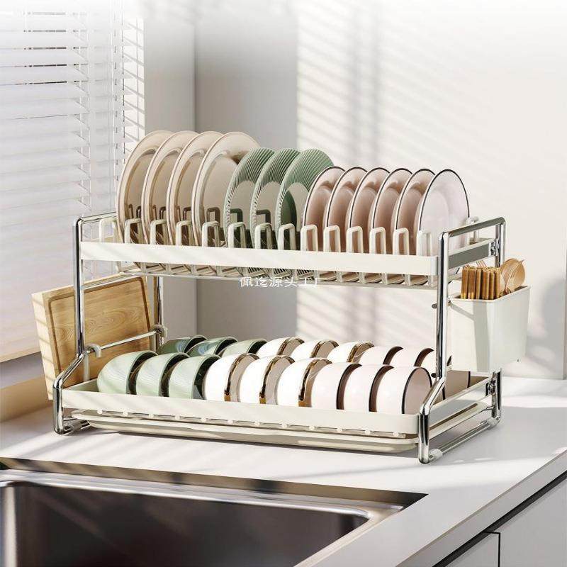 厨房置物架不锈钢碗碟碗盘收纳架沥水架家用多功能放碗筷2025厂家,厨房/烹饪用具,抹布架/厨房清洁收纳架,淘宝优惠券,粉丝福利购,淘宝优惠卷