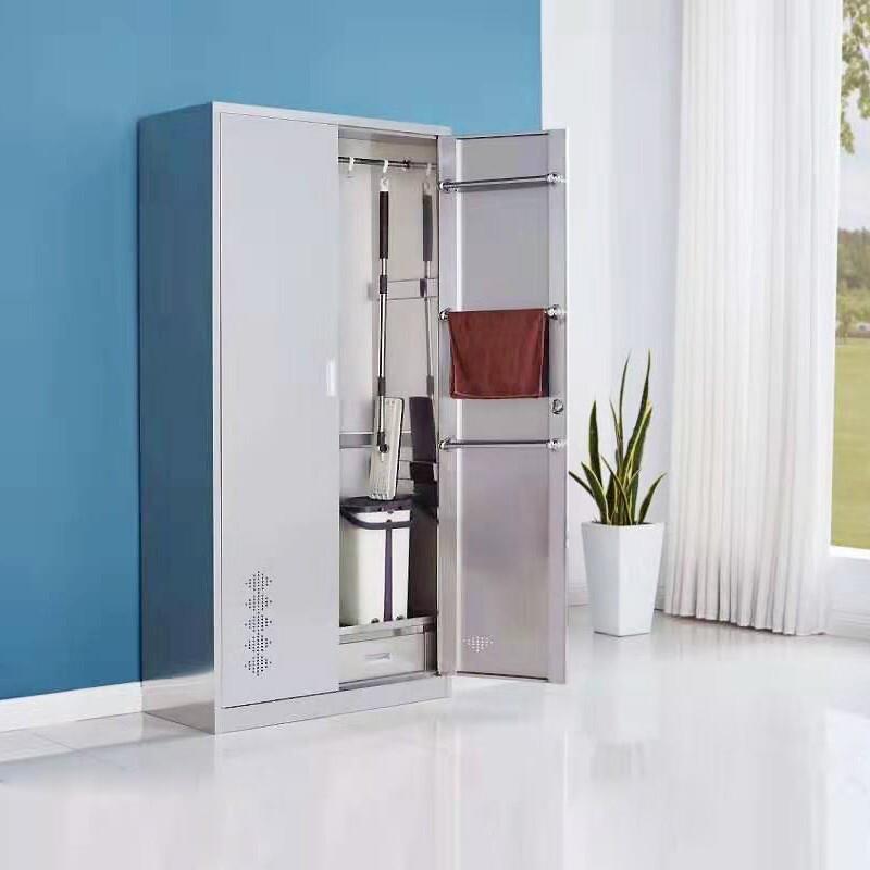 不0锈洁钢清34卫生保柜洁柜教室拖把储物柜阳台MT-Q788收纳柜工具