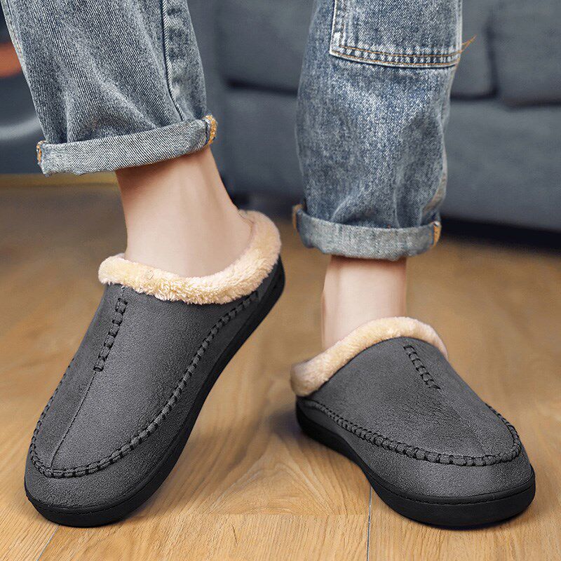 棉拖鞋男冬季大码50室内防滑毛绒拖鞋47外穿保暖49加厚46棉鞋软底