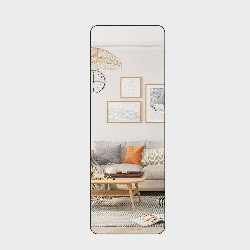 贴在墙上的高清镜子身镜自粘贴式壁挂墙镜家用宿舍悬挂门后试衣镜