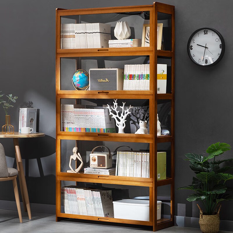 书架落地置物架客厅置物架多层简易儿童收纳柜隔板家用学生书柜