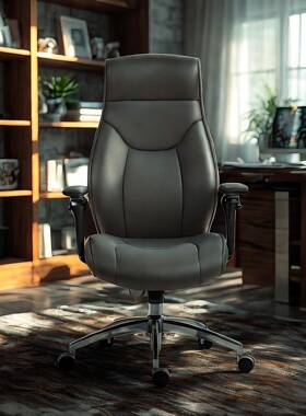 体高端老板椅可躺久坐不6D扶手西皮办人公椅99032经累理老板工学