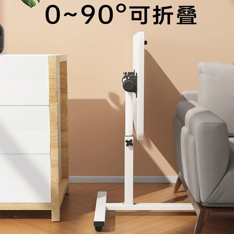 可移懒边动滑轮升降电脑桌家用卧室折叠桌人桌子364学生宿床舍学