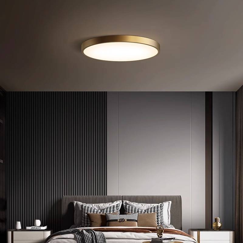 新款全铜卧室灯简约吸顶灯 创意云朵儿童房间主次卧书房阳台灯具