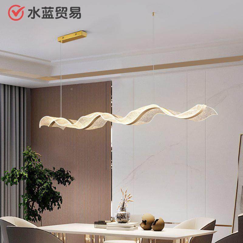 艺术创意茶室中式带前12吊灯个性设餐计师飘台简约餐厅吧台厅吊灯