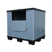 吹塑围板箱盖塑物料箱箱1带150 9HHL85可折叠汽配物流周转塑胶流