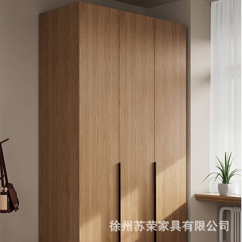 实木衣柜卧室家用出租房多功能大容量收纳衣橱简约原木储物柜