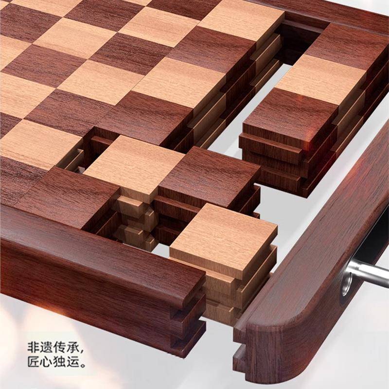 盘格板实木板橡胶木砧板棋长方形乔乔8560案拼菜接双面加厚家用实