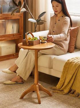 家实木发21783边几小茶几客桌沙厅逸边桌小圆小户型