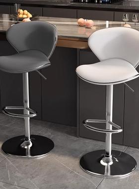 现简约台椅家LKA用升降旋转靠背铁酒艺轻奢吧前台代吧高脚凳子吧椅