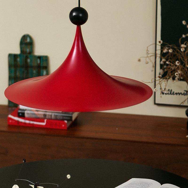 小丑风吊灯法式奶油餐厅中古灯风飞碟309岛台吧台简约复古喇叭吊,家装灯饰光源,智能吊灯,淘宝优惠券,粉丝福利购,淘宝优惠卷