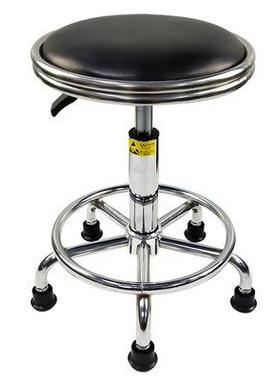 ZB-降E03系列钢圈包黑色圆ZB-E03凳面脚踏圈子升皮革轮凳厂家