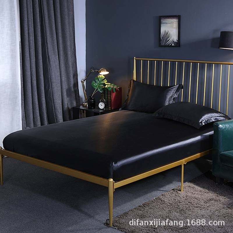 外贸单件床笠120x200cm水洗真丝床罩150x200床垫保护套180x200cm