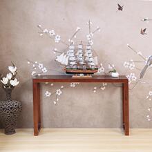 ?新柜式玄关桌柜jw084案桌靠中墙客厅实木条案门厅供桌香案台贡条