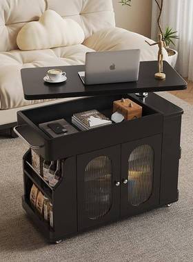 新中式纳阳台桌2025升XC3301新款可移动可降可旋转客茶厅多功能收