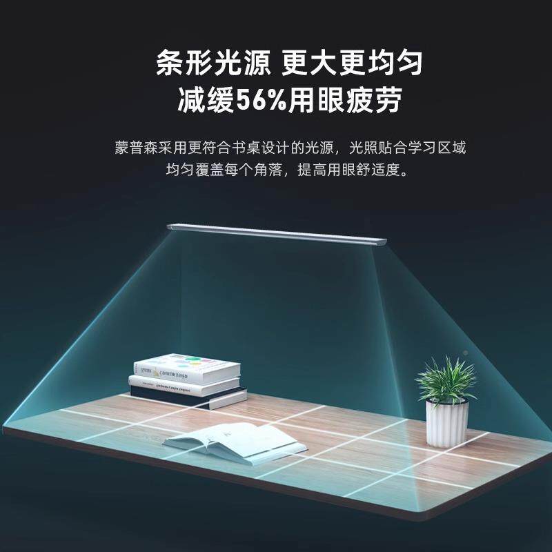 LED66舍灯灯生床头书柜长条宿学习护眼台灯学长条学习灯可调光