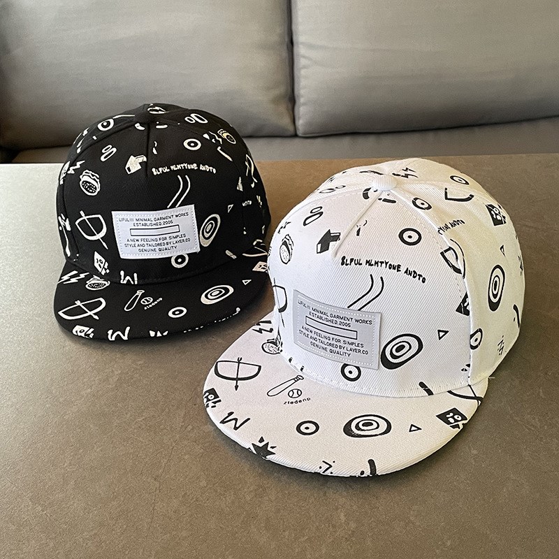 帽子男款春秋大头k围深顶平沿帽街头潮流板帽街舞帽嘻哈帽女棒球