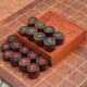 弈流5cm紫檀瘿木紫檀瘤象棋红木中国象棋棋子象棋收藏品送木盒