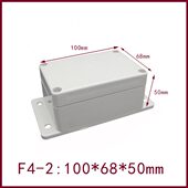 2塑料接线盒 50mm 电气表壳户外防雨盒 带耳防水接线盒 100