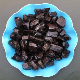 供应 汗蒸房用电气石粉 托玛琳电气石 电气石晶体块