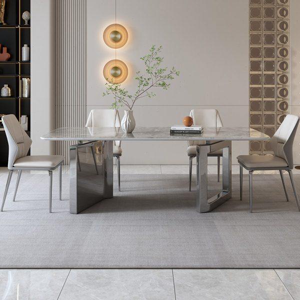 轻奢简约家用大理石原胚新型超晶石餐桌大小户型网红餐桌椅子意式,住宅家具,大理石餐桌,淘宝优惠券,粉丝福利购,淘宝优惠卷